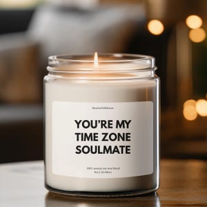 Long Distance Candle, I Miss You Gift for Boyfriend or Girlfriend Long Distance Sucks Funny LDR Candle Love From Afar Couple Gift
