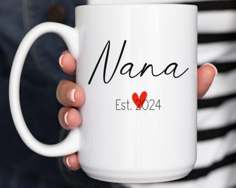 Eerste keer oma cadeaus, nieuwe oma cadeau, gepersonaliseerd oma cadeau, cadeau voor nieuwe oma, cadeau voor eerste keer oma mok