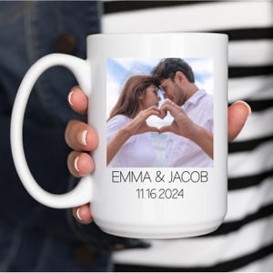 Custom Photo Coffee Mug, Custom Mug with Photo, Photo and Text Custom Mug, Photo Mug Personalized Gift For Her, Photo mug