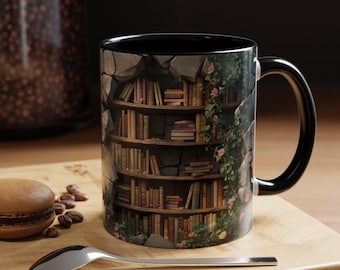 3D Effect Realistic Books Mugs, Book Lover Gift,Book Lover Mug, 3D Effect Mug, Cracked Mug Design, Creative Gift, Creative Mug,Teachers gift