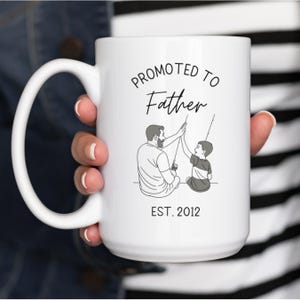 Personalized Photo Mug for Dad, Custom Dad Portrait Mug, Gift for Husband, Father's Day Gift, Birthday Gift for Dad, Gift for Him