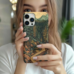 Forest phone case, Scenic phone case, Landscape phone case, Mountains phone case, Nature phone case, iphone 14 13 12 11