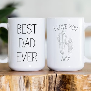 Custom Photo Mug For Dad, Best Dad Ever Mug, Father&#39;s Day Gift For Dad, Mug With Picture, Daddy Mug Gift, Kids Photo Mug, Father&#39;s Day Mug