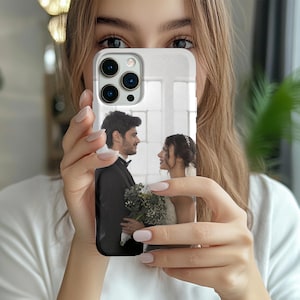 Custom Photo Phone Case, Unique Photo Phone Case Custom Gift for Him or Her Personalized Tough iPhone Cover 15 16