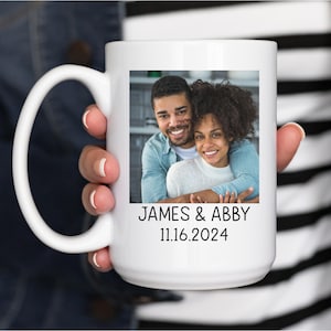 Custom Photo Coffee Mug, Custom Mug with Photo, Photo and Text Custom Mug, Photo Mug Personalized Gift For Her, Photo mug