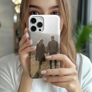 Custom Photo Phone Case, Unique Photo Phone Case Personalized Tough iPhone Cover 15 16 Custom Gift for Him or Her