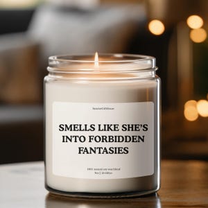 Smut Reader Candle, Dark Romance Reader Candle Gift For BFF Custom Book Gift Spicy Book Lover Gift She’s Reading Smut Funny Smut Gift