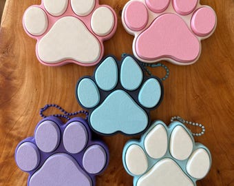 Katt/Hundtass Multi-Knäpp Klicker Fidget Nyckelring | 3D-tryckt Sensorisk Leksak