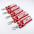 Personalized Hockey Name Tag Keychain | Sports Team Equipment Bag Player Nametag, Custom School Backpack ID