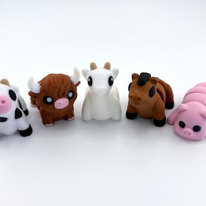 3D Printed Baby Farm Animals: Articulated Fidget Sensory Toy