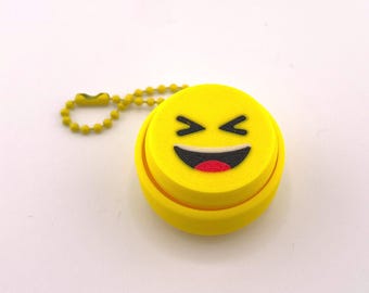 Emoji Key Clicker Fidget Keychain | 3d Printed Sensory Toy
