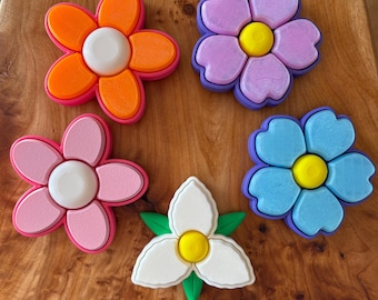 Flower Multi-Key Clicker/Spinner Fidget | 3d Printed Sensory Toy