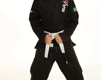 Black Gi - Premium Brazilian Jiu-Jitsu Kimono for Training and Competition