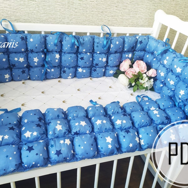 Bed pillow bubble diy, bed pillow pattern, bed roller pdf, wall pillow, Protective Wall Pillows, headboard pillow, wall protector, bombon