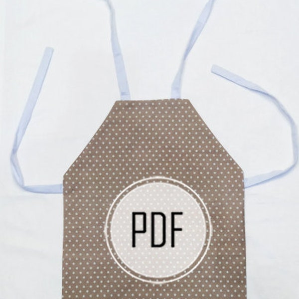 Children apron pattern, Boys apron pattern, Diy kid apron, Toddler apron sewing pattern b