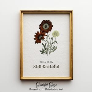 Vintage Floral Print: Rustic Cottagecore Botanical Art (Digital Download) 247