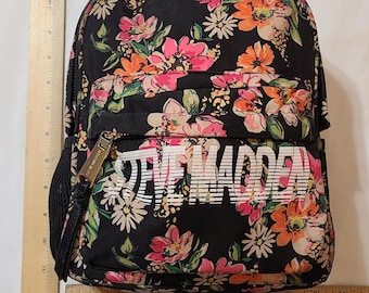 Steve Madden Floral Multi Color Mini Back Pack Purse Mini  display picture 2