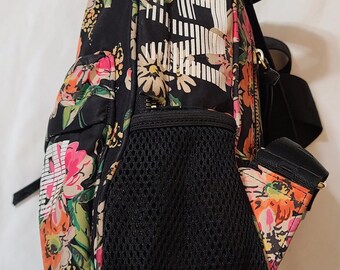 Steve Madden Floral Multi Color Mini Back Pack Purse Mini  display picture 3