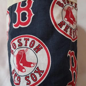 Homemade  Reversable Boston Red Sox Bag Pouch Tote MLB Baseball Sports Fanwear