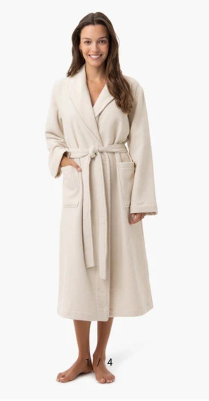Under The Canopy Unisex 100% Certified Organic Cotton Waffle Robe One Size Spa