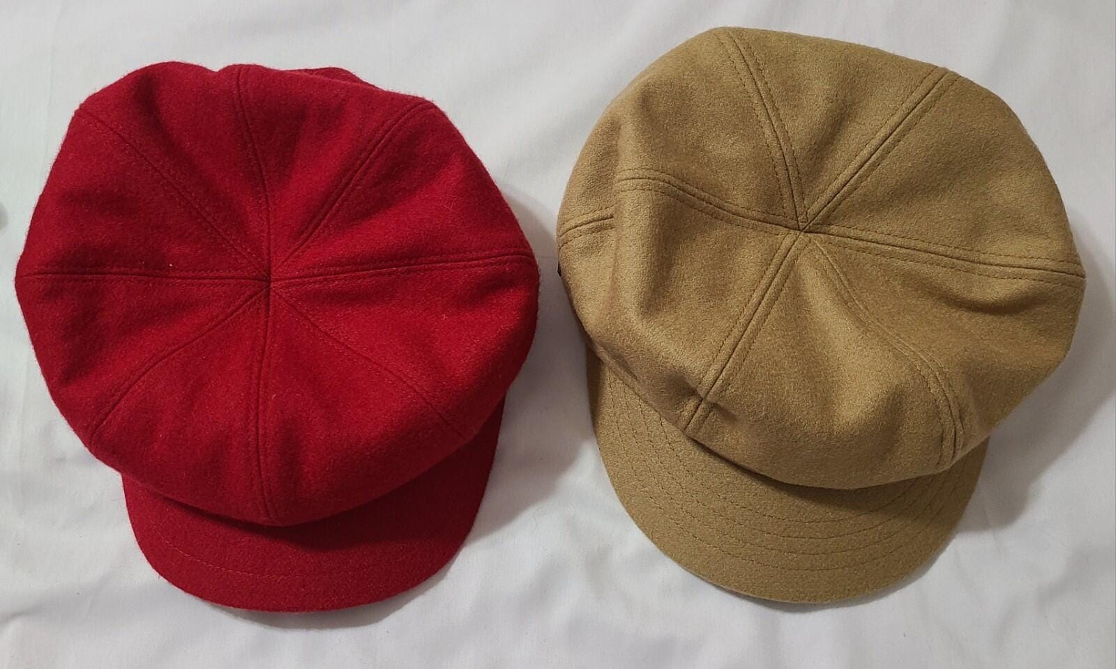 2pk Betmar New York Wool Blend Newsboy Hat Womens One Sz Red  display picture 1