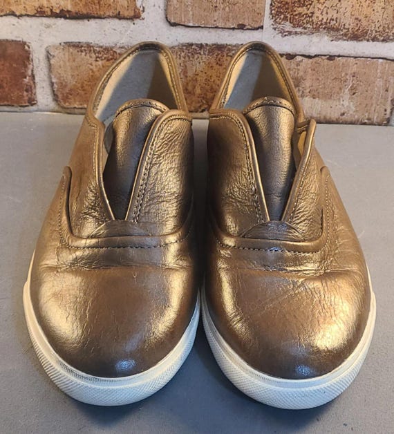 Frye Maya CVO Leather Sneakers Womens Size 9M Brown Slip-on 
