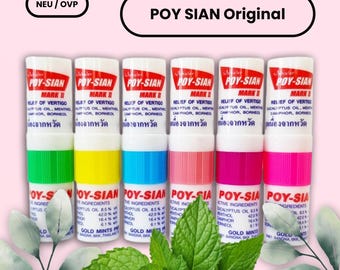 POY SIAN - Nasen Inhalierstift / Riechstift | Thailand Original | NEU