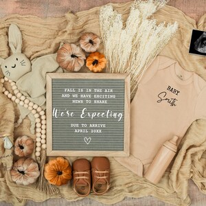 Fall Pregnancy Announcement Digital, Thanksgiving Baby Announce, Extra Thankful, Instant Editable Template, Social Media, Gender Neutral