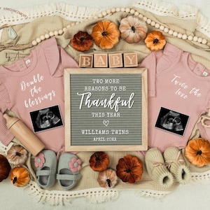 Twin Girls Announcement Digital \ Twin Girls Reveal Announcement \ Editable Template\ Social Media Twin\ Girl Twin Reveal \ Two Little Girls