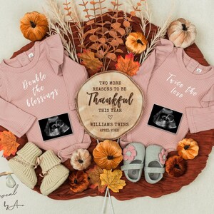 Twin Girls Announcement Digital \ Twin Girls Reveal Announcement \ Editable Template\ Social Media Twin\ Girl Twin Reveal \ Two Little Girls