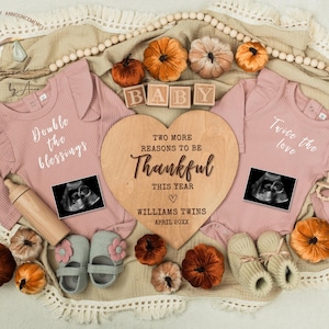 Twin Girls Announcement Digital \ Twin Girls Reveal Announcement \ Editable Template\ Social Media Twin\ Girl Twin Reveal \ Two Little Girls