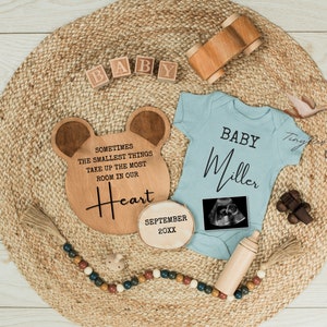 Baby Boy Pregnancy Announcement: Editable Social Media Template (Digital Download)