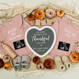 Twin Girls Announcement Digital \ Twin Girls Reveal Announcement \ Editable Template\ Social Media Twin\ Girl Twin Reveal \ Two Little Girls