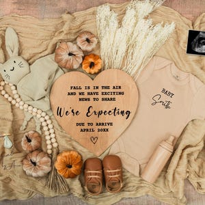 Fall Pregnancy Announcement Digital, Thanksgiving Baby Announce, Extra Thankful, Instant Editable Template, Social Media, Gender Neutral