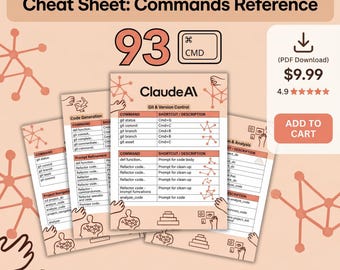 93 Shortcut Claude Code Command Cheat Sheet:  Commands Reference (PDF)