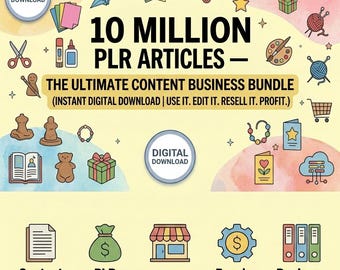 10 Million PLR Articles Mega Bundle | Resell Rights Content Pack (Digital Download)