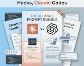 AI Prompt Bundle PDF | ChatGPT Hacks, Claude Codes (Digital Download)