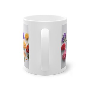 Tasse mit Blumen, Blumentasse, Blumen auf Tasse, coole Tasse, Blumen, Standardtasse aus Keramik zdjęcie 5