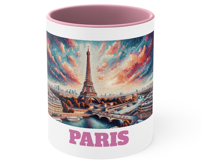 Paris Mug, Eiffel Tower Cup, France Souvenir, Paris Cup, Eiffel Tower Cup, France Mug, Coffee Cup, Travel Mug, Paris Keepsake