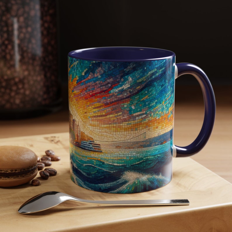 Taza de la Torre de Gálata en Estambul: Taza de café con recuerdo del Bósforo imagen 4