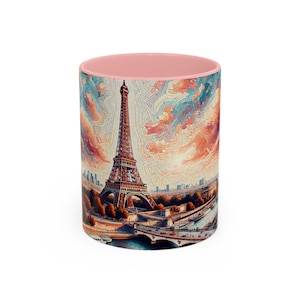 Eiffel Tower Paris Mug: France Travel Souvenir Coffee Cup