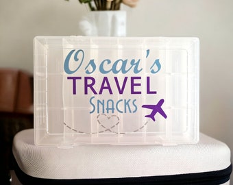 Caja de refrigerios/refrigerios personalizada: perfecta para viajar y pasar los días de verano o simplemente para racionar golosinas