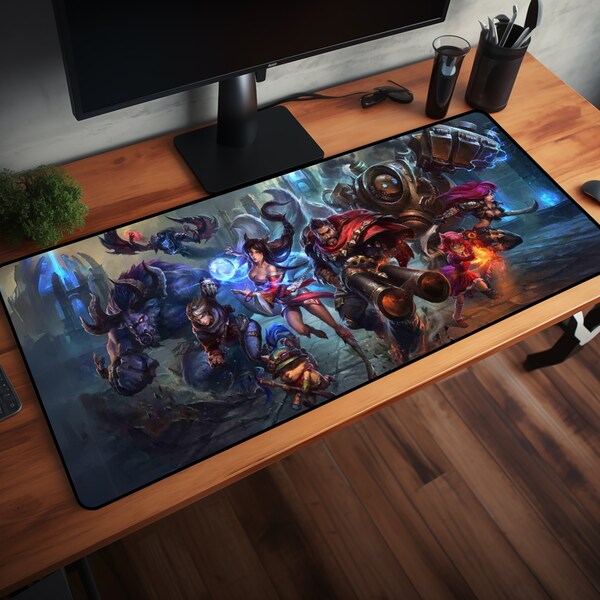 League of legends mousepad, leagues of legends, Gift for Boyfriend, Gamer Gift, yuumi league of legends, ivy league, league of legends gift