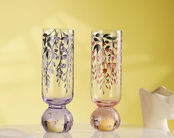 Målade vinglas, Personliga vinglas, Handblåsta vinglas, Cocktailglas, Juiceglas, Julklappar