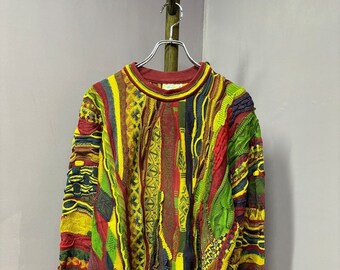 90's Vintage COOGI 3D Knit Colorful Sweater