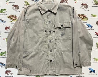 Medium 40s US Marine Corps P-44 HBT Jacket / Combat Shirt