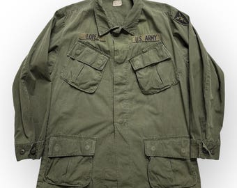 Vintage Us Army Jungle Fatigue Ripstop Poplin Og 107 Jacket Size