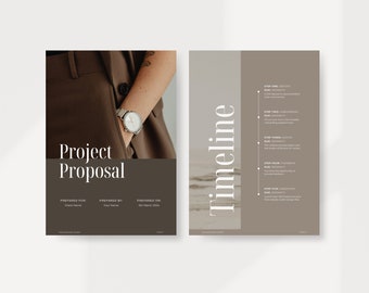 Projektvorschlag Vorlage: Bearbeitbares Canva Design (Digitaler Download)