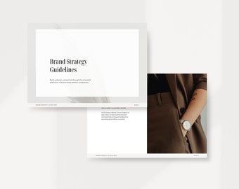 Brand Strategy Guidelines: Editable Canva Presentation Template