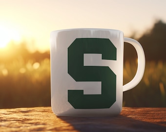 Michigan State Spartans S Ceramic Mug, 11oz